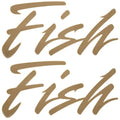 Palm Beach Boat Decal Fish 5 1/2 x 2 3/4 Inch Gold by Palm Beach