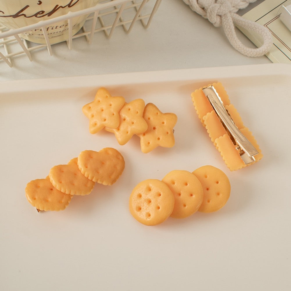 Yellow Biscuit Hairpin Clip for Daily Wear