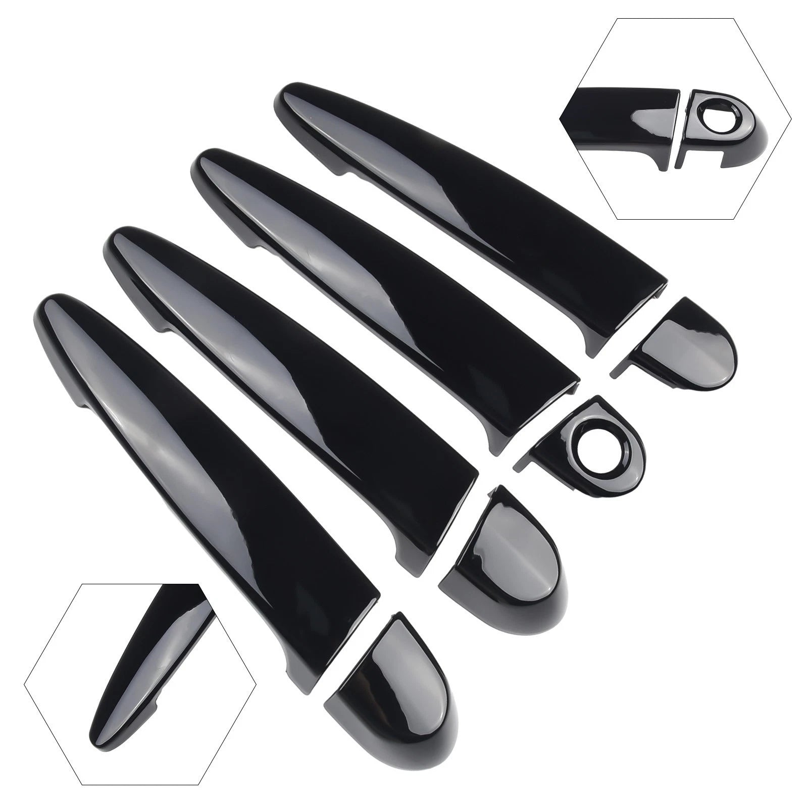 Gloss Black Door Handle Cover For E87 E90 E91 E92 E93 F30 X2 X3 X4 X6
