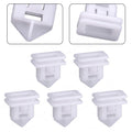 Nylon Rocker Molding Clips White 5pcs