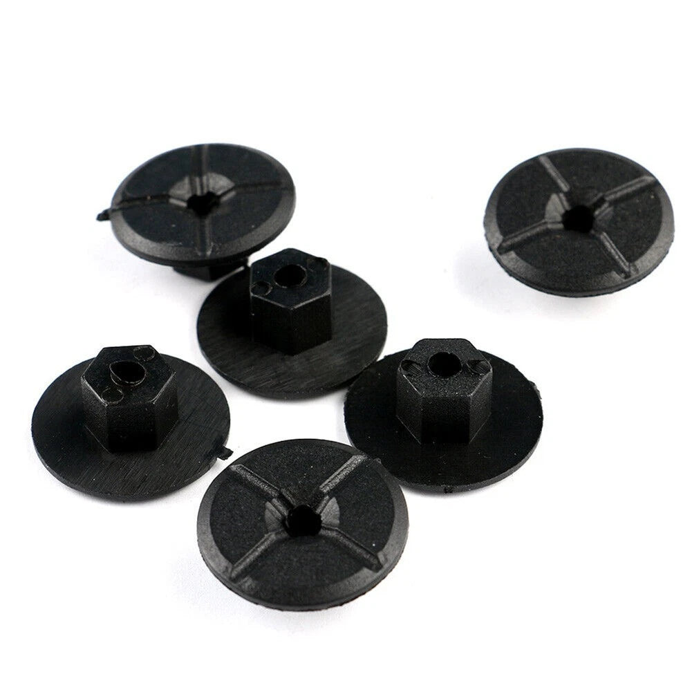 Premium Set Of 10 Liner Plastic Nuts In Black For Mercedes W201bmw