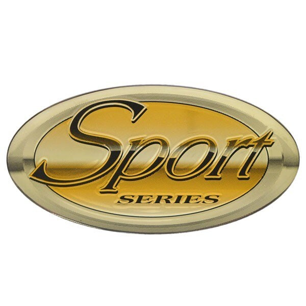 Raised Decal Ranger Boat Gold Black 4 5/8 x 2 3/8 Inch by Ranger