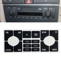 Radio CD Sticker Button Repair Vinyl Overlay