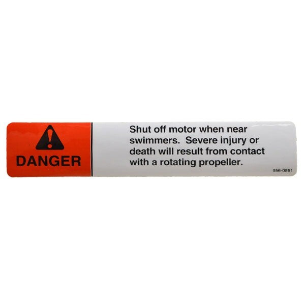 Boat Propeller Danger Decal 5 x 1 Inch by Ranger