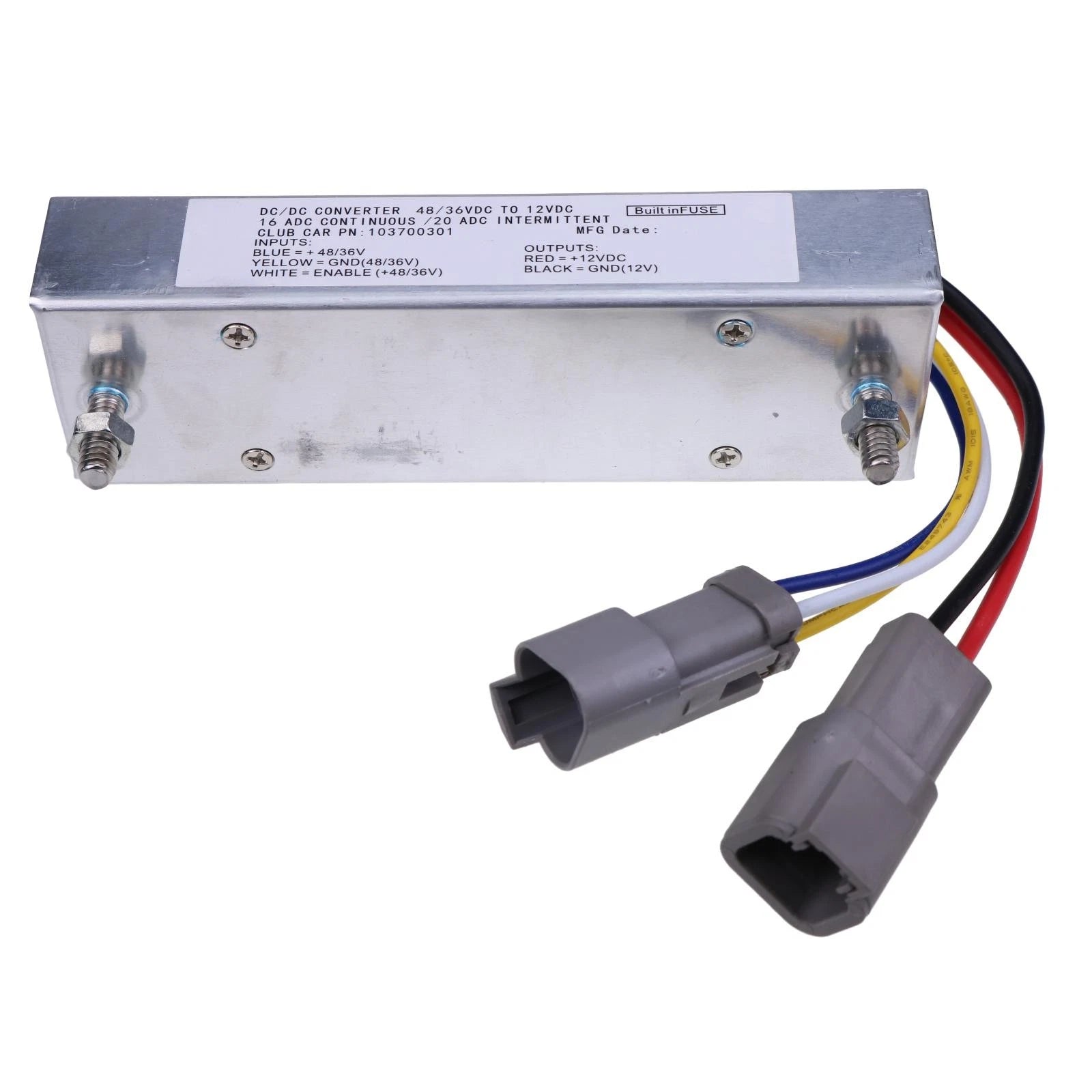 Dc Converter 103700301 For Club Car Golf Cart Ds | Hook & Hull Co