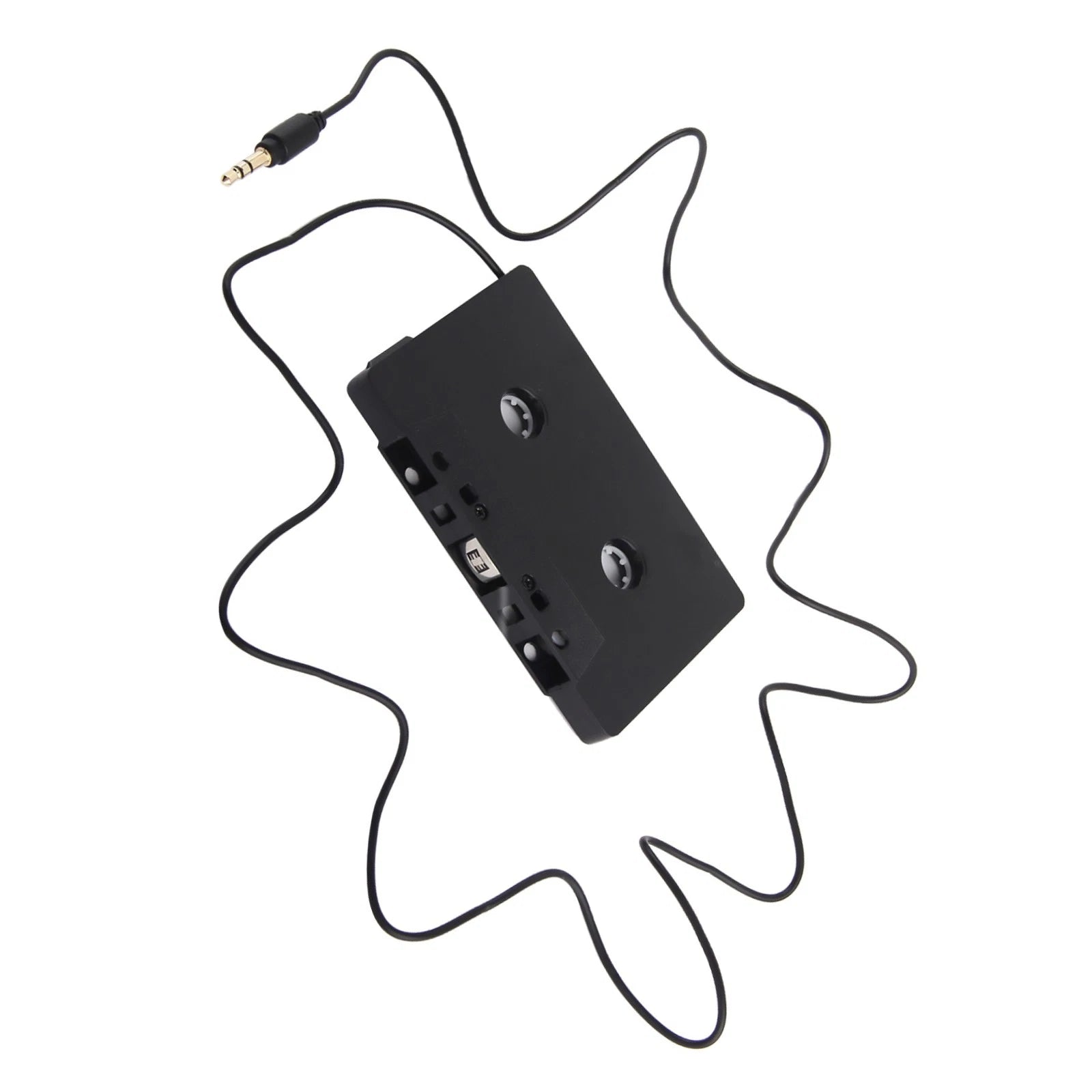3.5mm Car Aux Audio Cassette Type Adapter For Cd Player Phone To Car