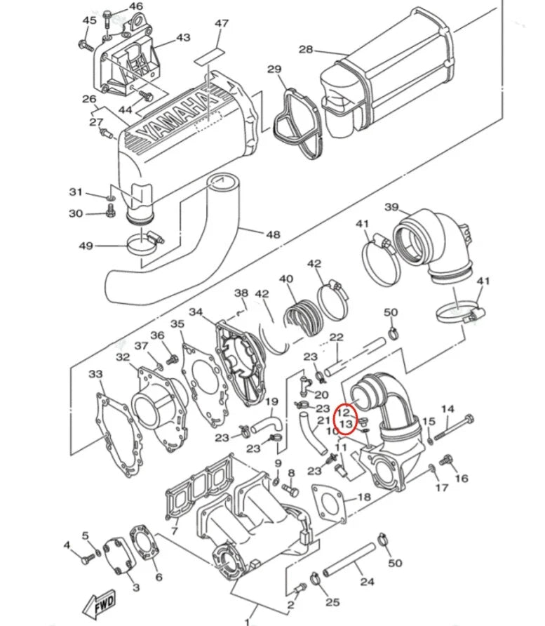 Yamaha Outboard Gearbox Drain/Fill Oil Screw + Washer for All Models