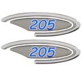 Four Winns Boat Raised Decals 055-3072 | 205 OEM Silver / BlueOpens in