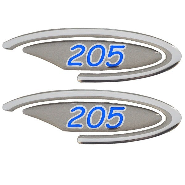 Four Winns Boat Raised Decals 055-3072 | 205 OEM Silver / BlueOpens in