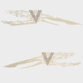 Axis Boat Graphic Decal Vandall Edition White Set of 2 by Axis