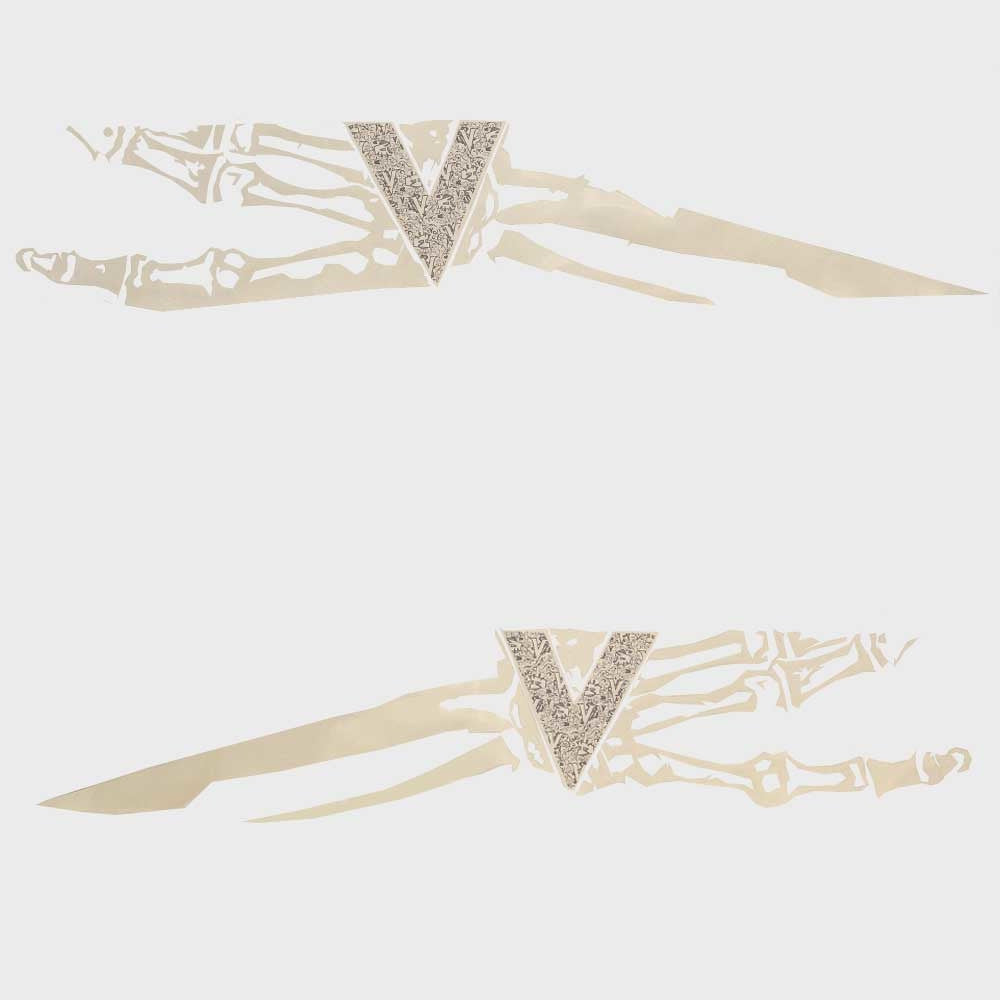 Axis Boat Graphic Decal Vandall Edition White Set of 2 by Axis
