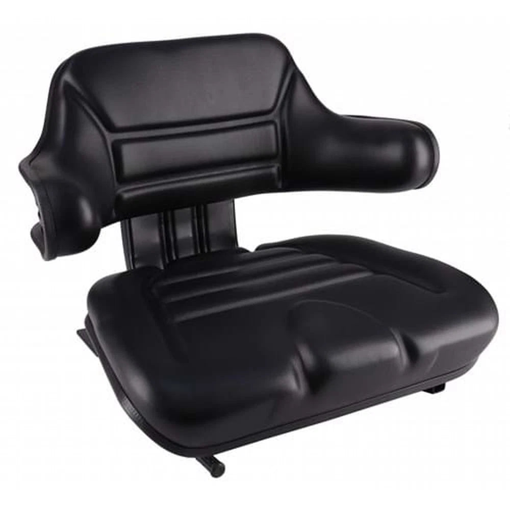 S830804 Wrap-around Seat, Black Vinyl Fits Jcb