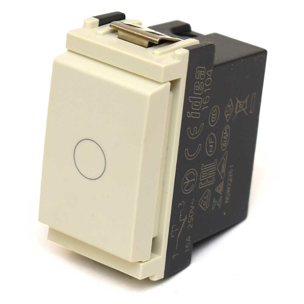 Vimar Boat Momentary Push Button Switch 16104.B 16A 250V White by Vimar