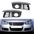 Front Fog Light Grill Pair For Golf For Jetta 2005 2010 Abs Snap In