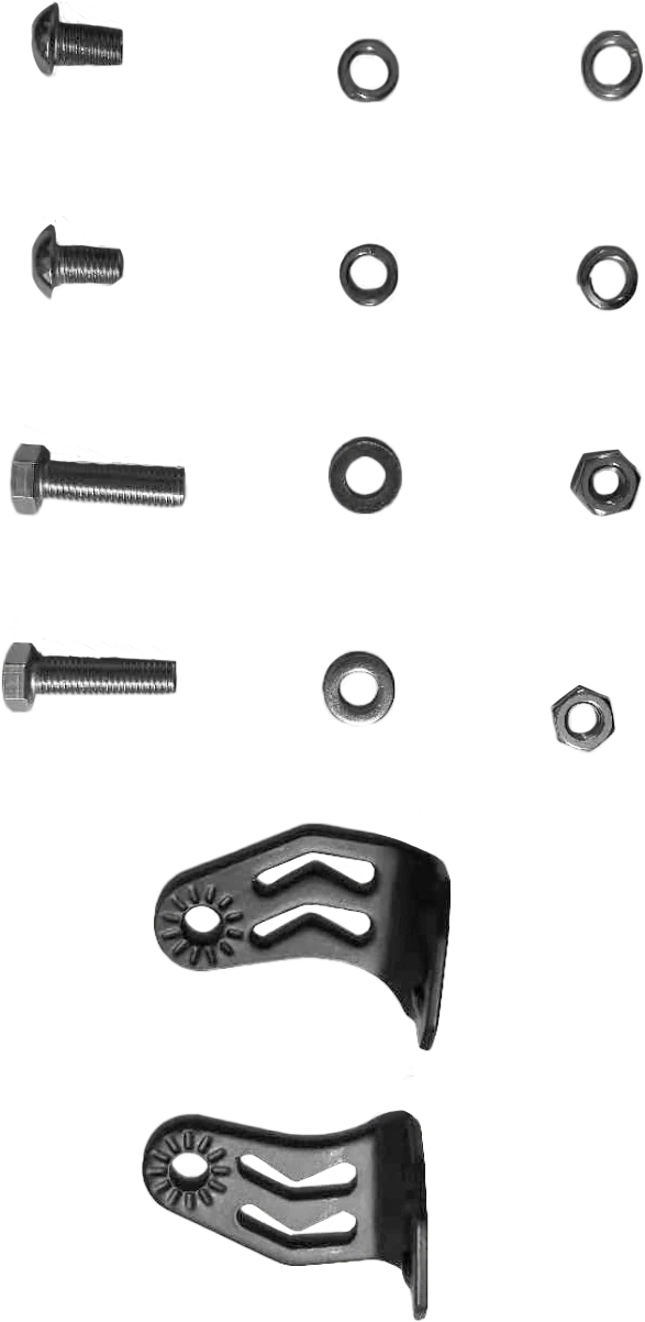 Open Trail B15 End Bracket Kit For Atv/utv Pod Lights, Heavy-duty