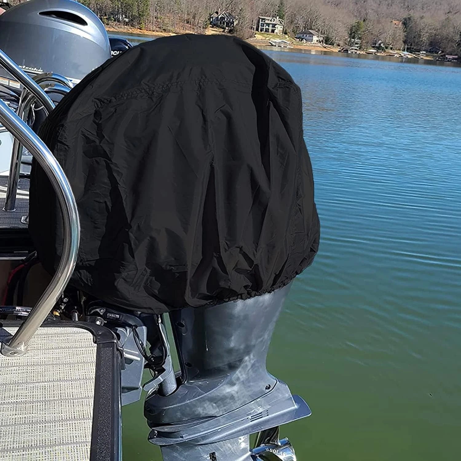 30-60HP Outboard Motor Engine Cover for Universal Models - Black