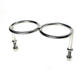 Dual Stainless Steel Cup Holder W/ Hardware, Boat, Marine, Custom