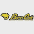Bass Cat Boat Raised Brand Decal – Yellow Logo Sticker by Bass Cat