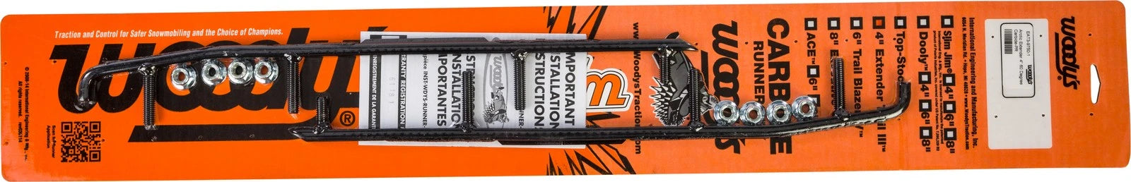 Woodys 4" Carbide Arctic Ski Runner For Arctic Cat Snowmobiles