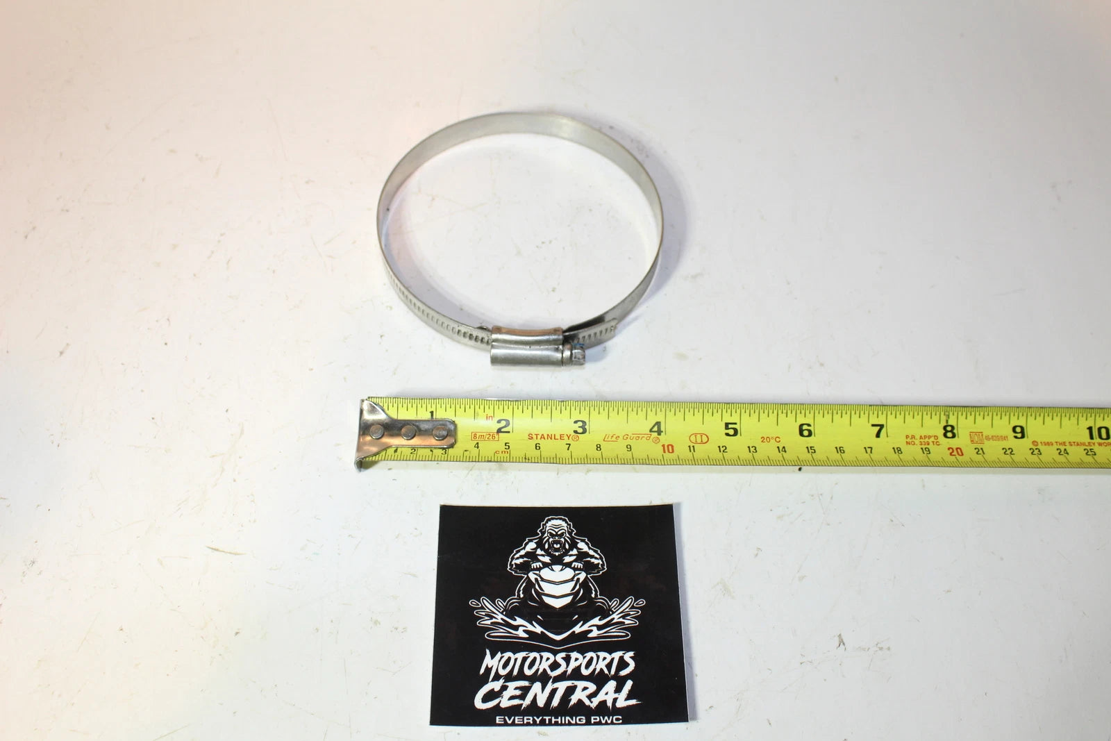Stainless Steel Hose Clamps Qty 2) 3-5/16" - 4-1/4" Worm Gear Sae