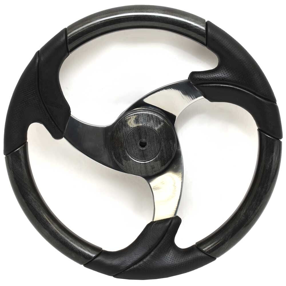 Avalon Boat Steering Wheel 120118 Faux Gray Woodgrain 14 1/4 Inch by Avalon