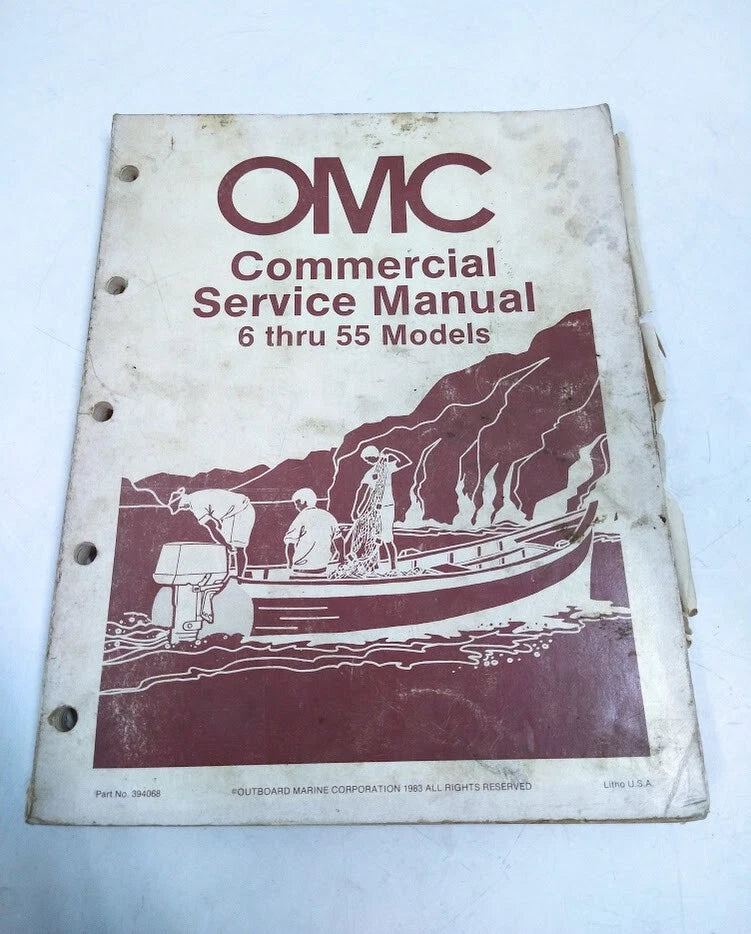 Omc 394068, 6 Thru 55 Models Commercial Service Manual
