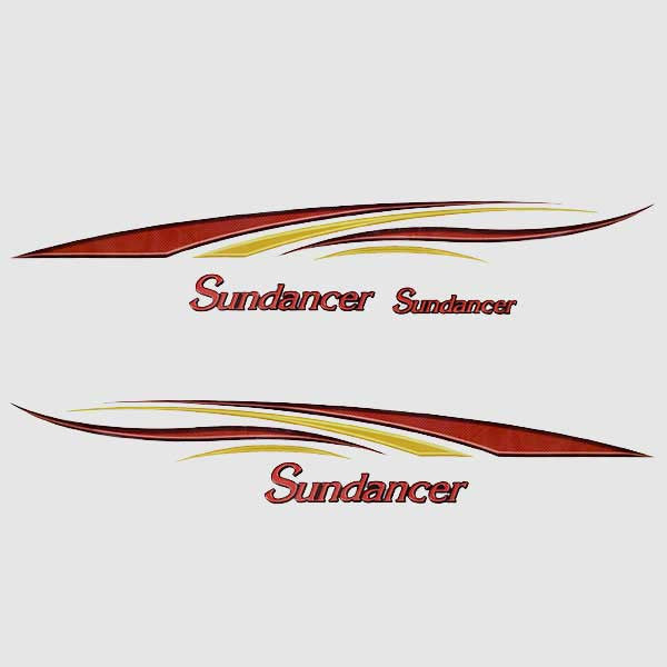 Graphic Decals Sundancer Yellow Red Kit by Sundancer