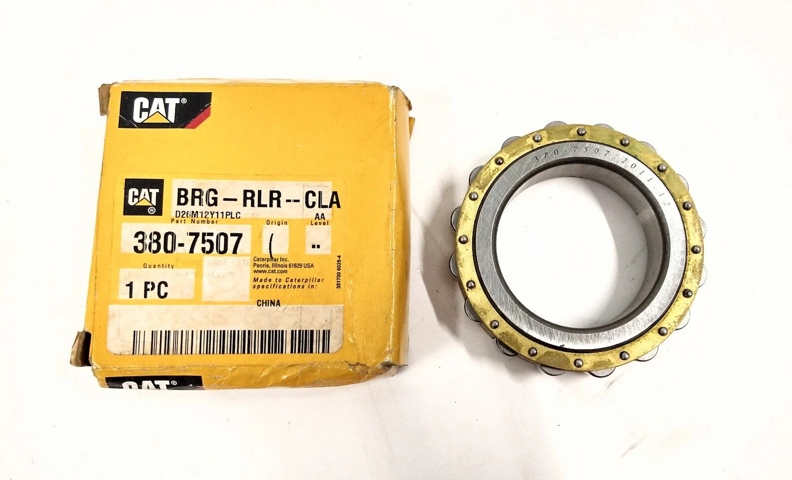 ~Made In Usa~ Cat 380 - 7507, Bearing Roller , Caterpillar *Oem*