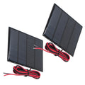 2* Solar Panel Cell Module Epoxy Charger For Charging Cellphones Dc