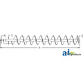 87280343 Auger, Grain Tank Bottom; Rear, Std Unload, Ext. Wear