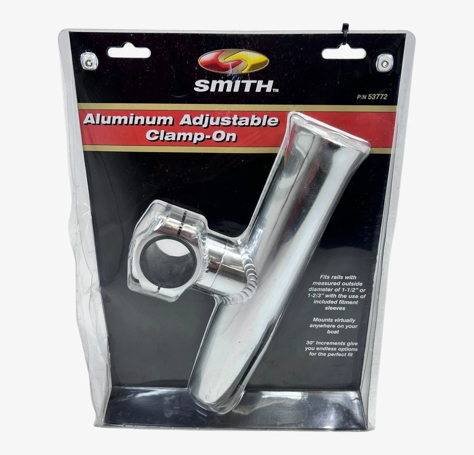 Smith 53772, Aluminum Adjustable Clamp-on Rod | Hook & Hull Co