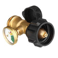 Brass Propane Gauge Adapter For Accurate Readings In Summer And