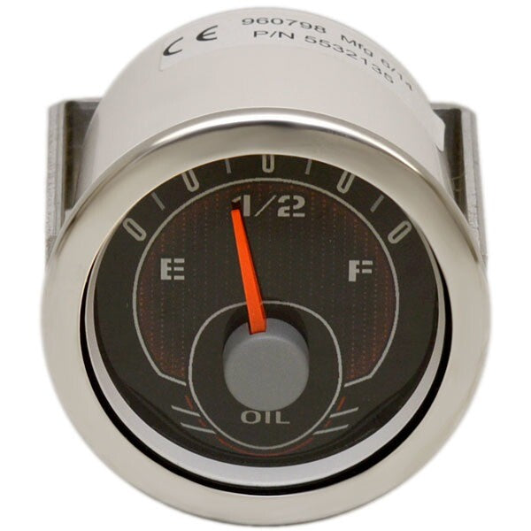 Ranger Boat Oil Level Gauge Silver/Black 2 Inch by Ranger