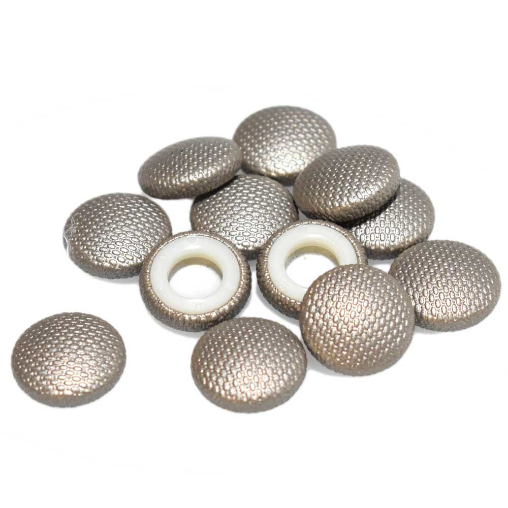 Boat Button Snap Covers Pewter 3/4 Inch