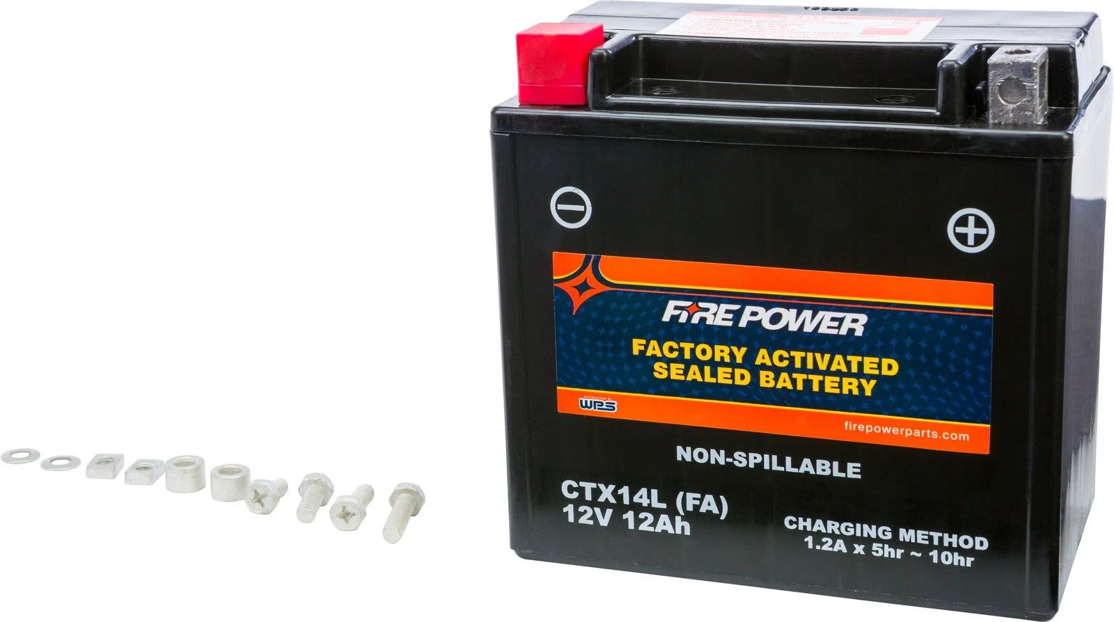 Fire Power Ctx14l-bs(fa) Sealed Motorcycle Battery For Harley