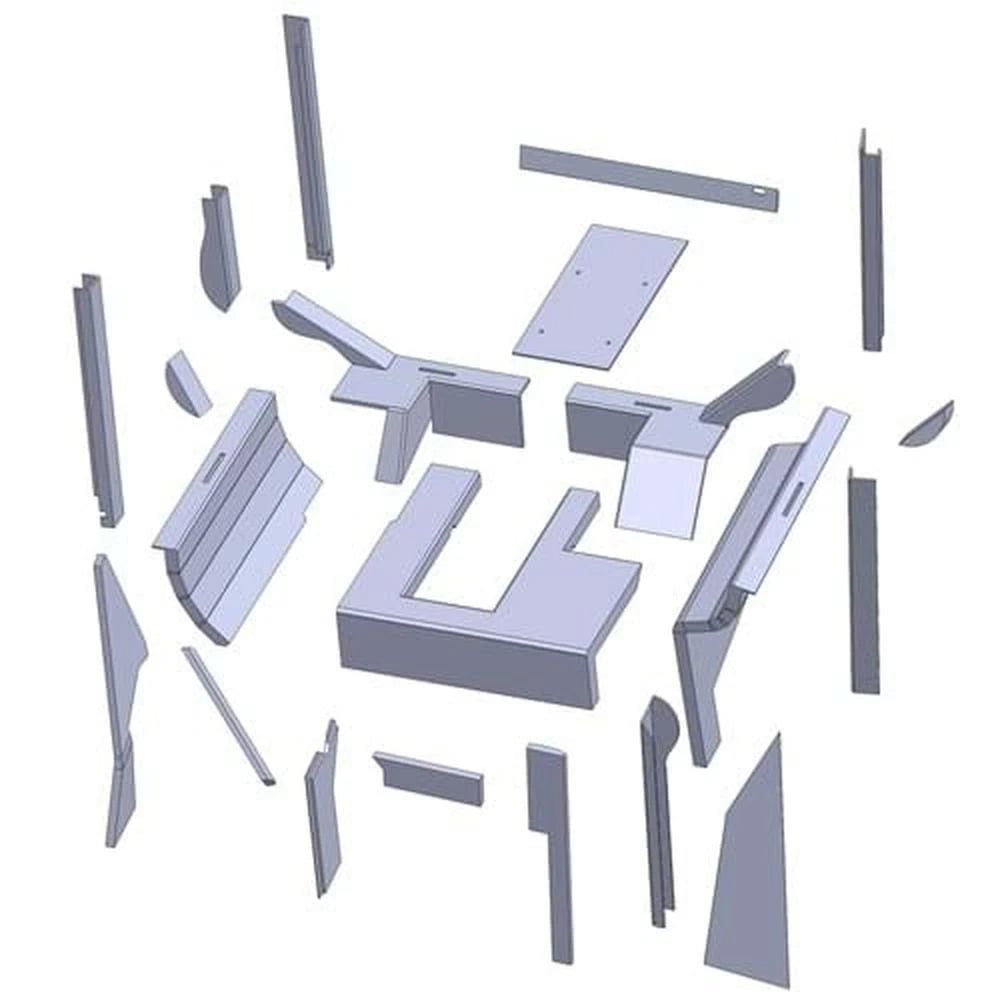 Cw120 Cab Kit, Berkshire Gray Vinyl Fits White