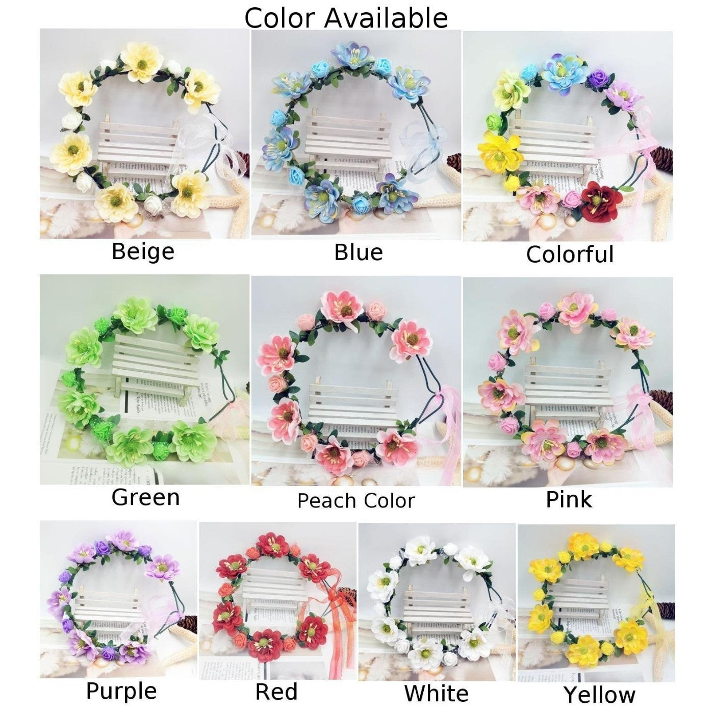 Floral Headband Crown Korean Design