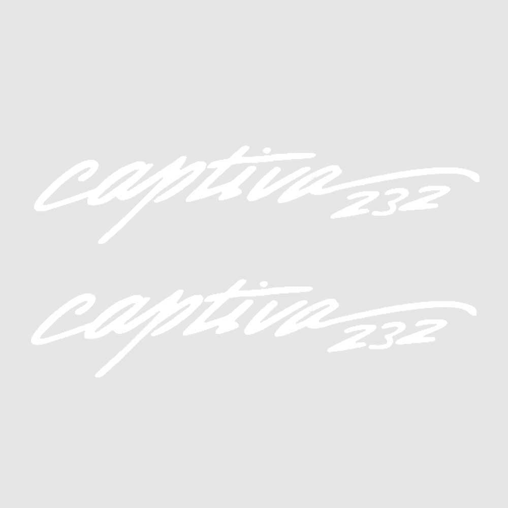 Rinker Boat Brand Decal | 232 Captiva 39 1/4 x 10 3/4 Inch (Pair)Opens