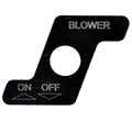 MasterCraft Boat Blank Switch Plate Blower Black Aluminum by MasterCraft