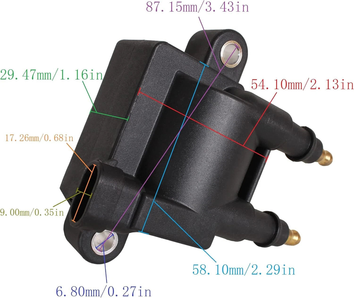 Ignition Coil for Mercury Mercruiser 4.5L/6.2L V6/V8 (35-500HP)