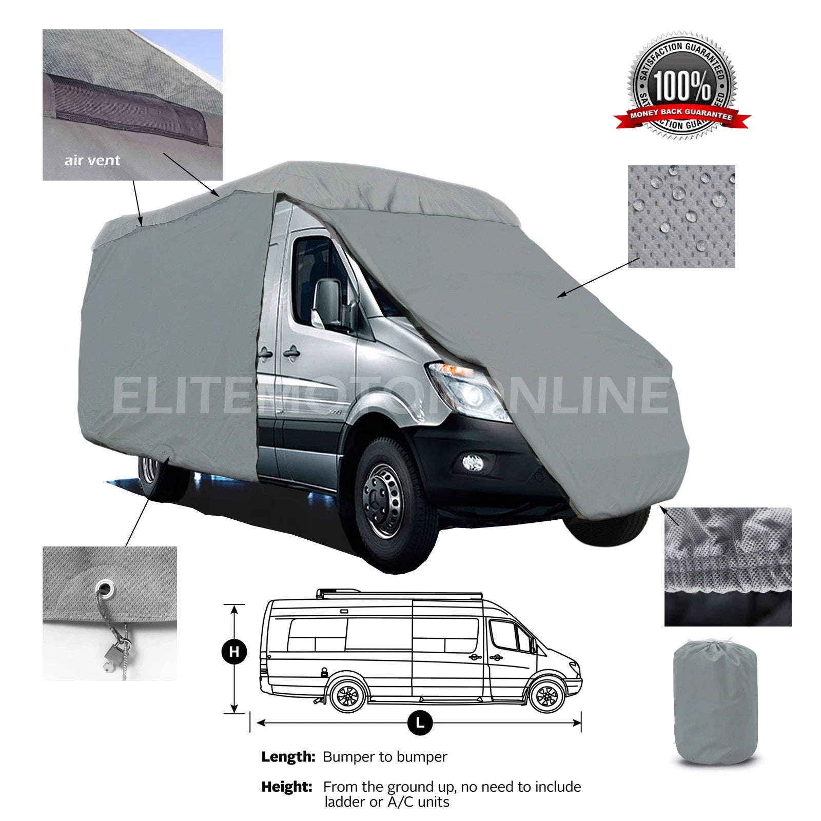 Deluxe Roadtrek 210 Popular 4-layer Class B Rv Motorhome High Top Van