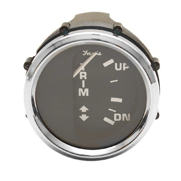 Faria Boat Trim Gauge Gp4527a | Mercury Volvo Yamaha Euro Black 2 Inch