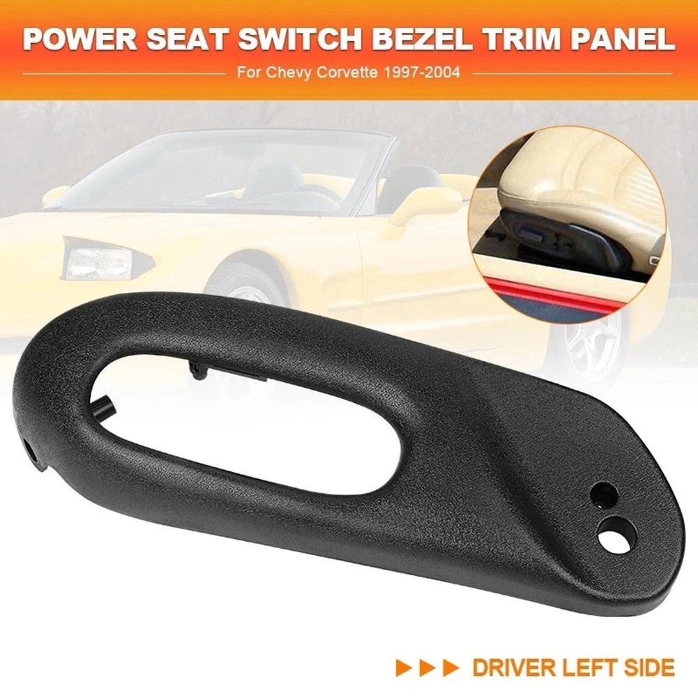 For Corvette C5 1997-2004 Left Side Seat Switch Panel Bezel Trim Black