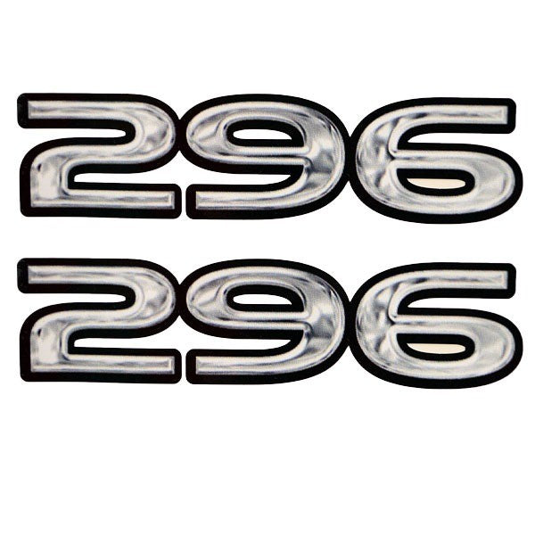 Rinker Boat Brand Decal 296 Silver / Black 7 x 1 3/4 Inch by Rinker