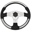 Uflex Boat Steering Wheel Vivara 13 3/4 Inch Black Chrome by Uflex
