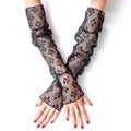 Black and White Lace Arm Sleeves