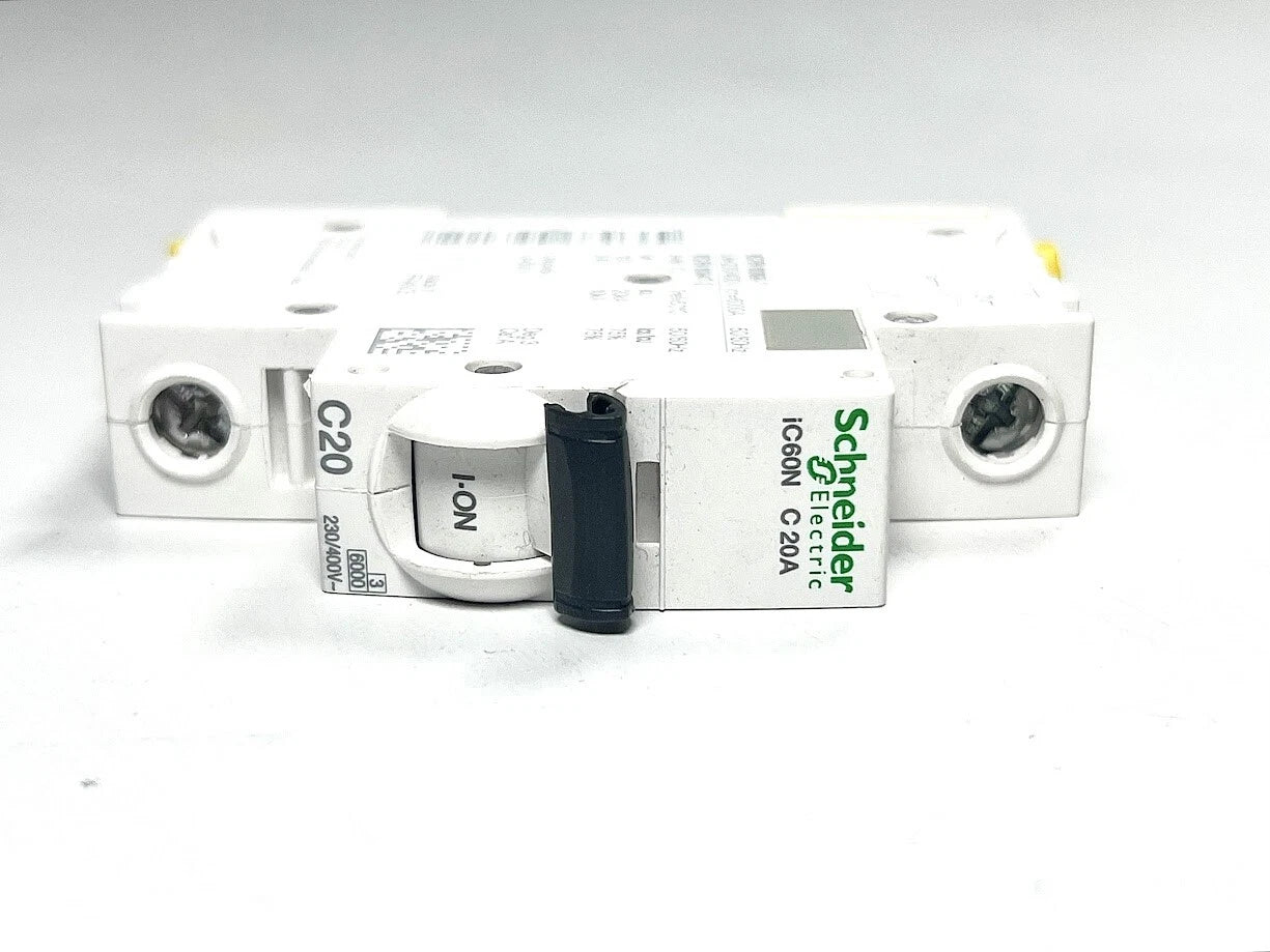 Schneider Electric A9f79120, Miniature Circuit Breaker, C 20a, Ic60n,