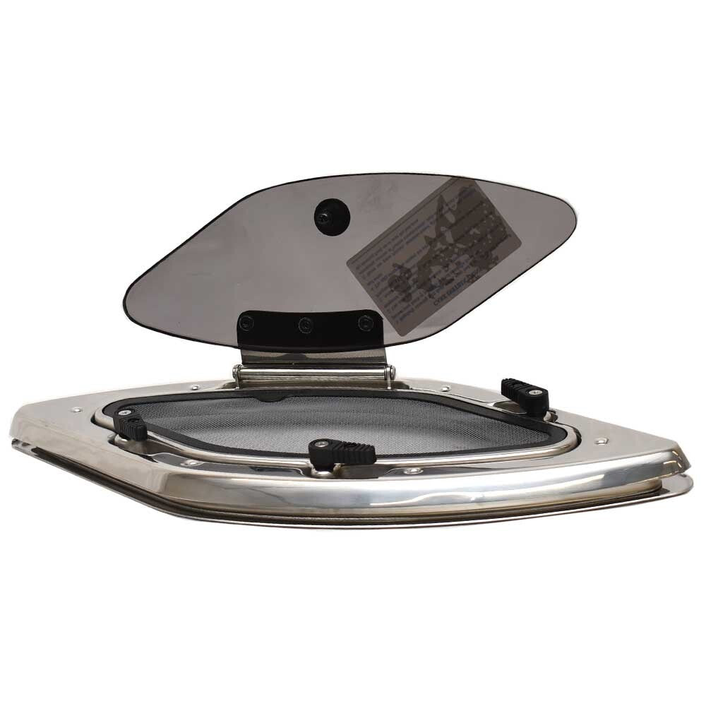 Bomar Boat Portlight Window 2440445 with Screen 17 x 6 Inch by Bomar