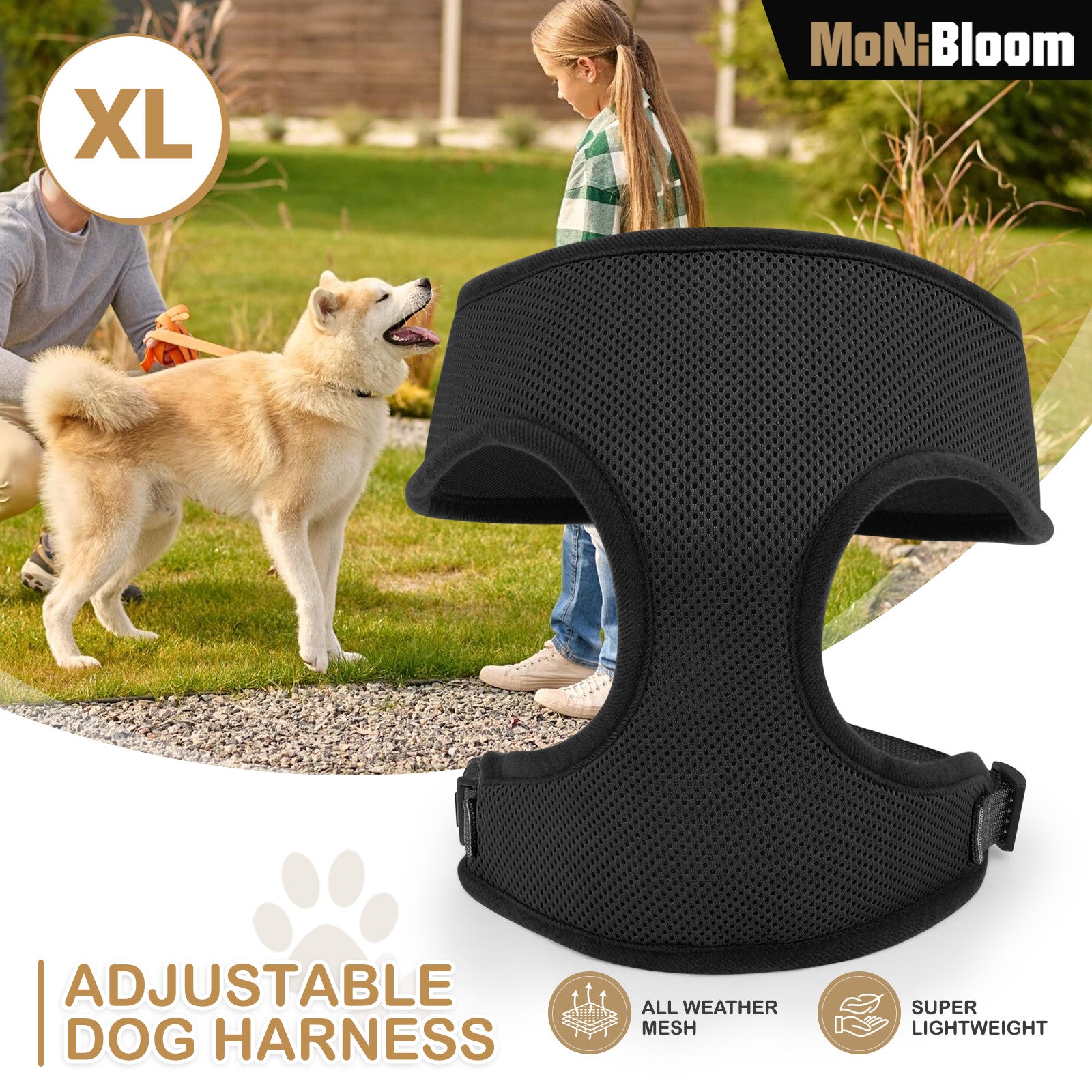 Padded Soft Mesh Dog Harness for Control