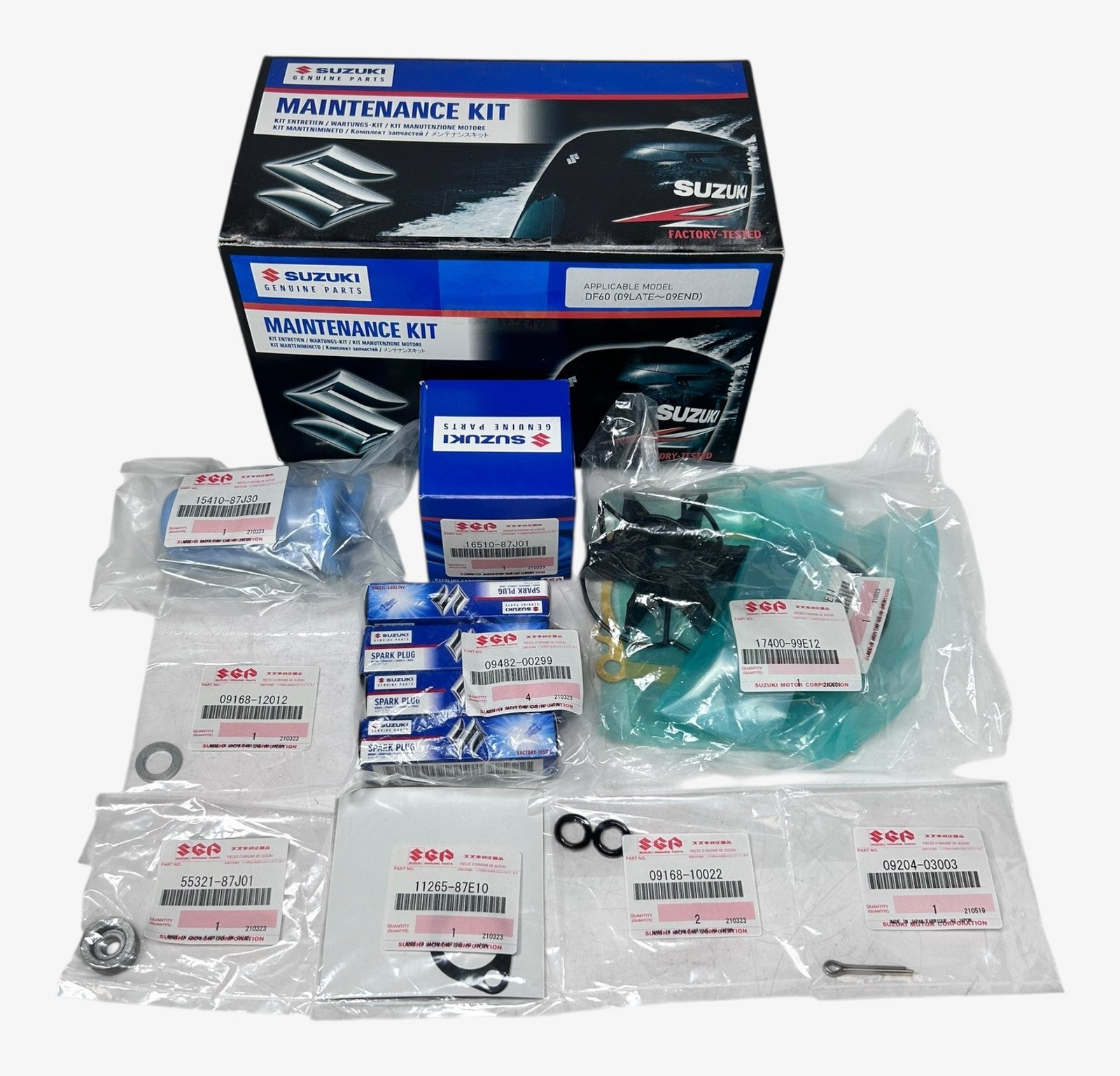 Suzuki 17400-99852, Df60 ( 09 Late ~ 09 End ) Maintenance Kit